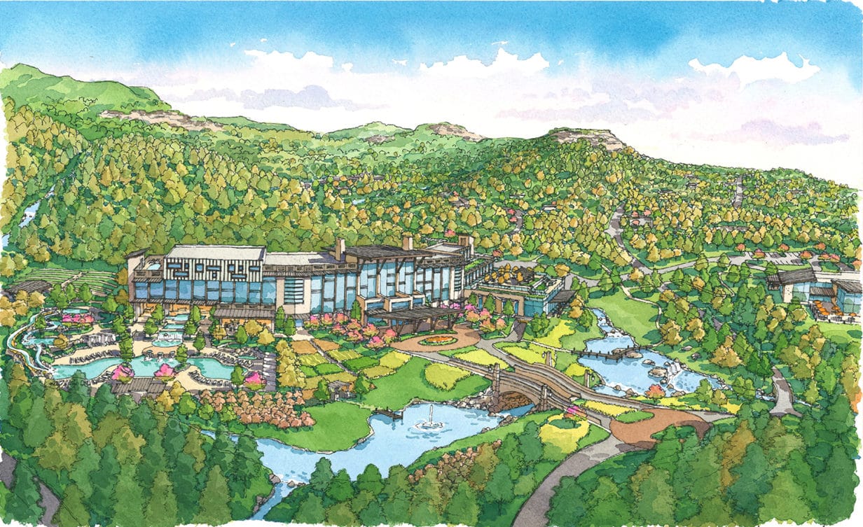 Red River Gorge Destination Resort Master Plan Rendering MXD